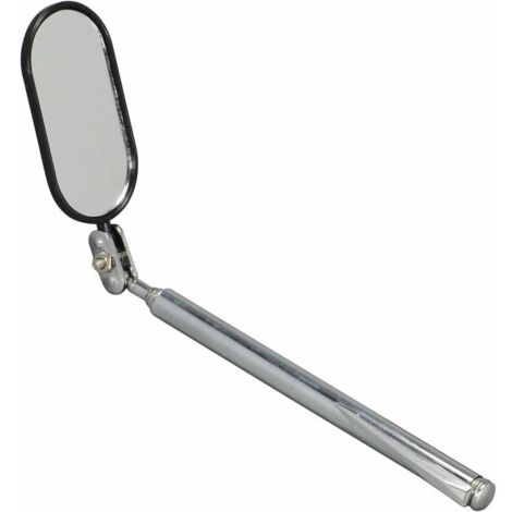 Adjustable telescopic inspection mirror welding gauge