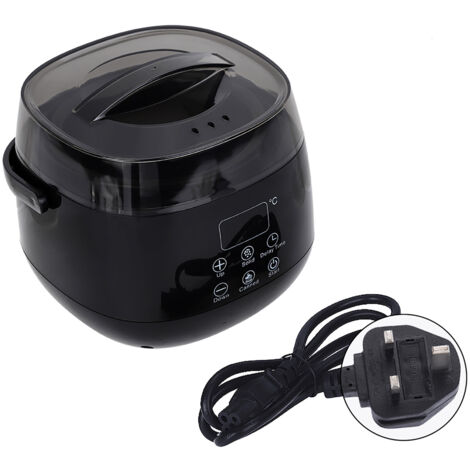 Adjustable Temperature Control Home Wax Warmer Melter Hand Wax Heating Machine Black UK Plug