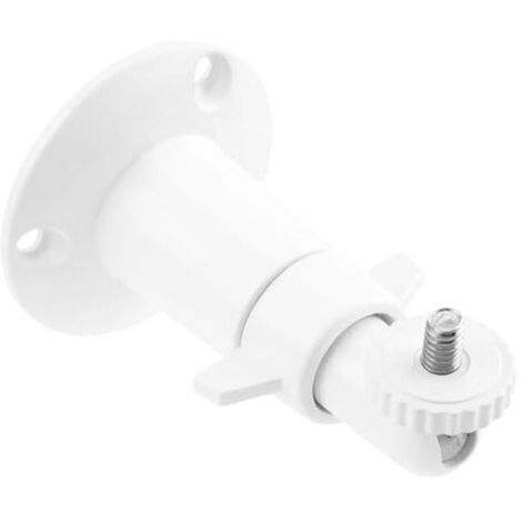 Adjustable wall mount for outdoor cameras, with 1/4" thread, compatible with EufyCam s3 pro and Arlo Blink Ring. Aluminum alloy mount for indoor and outdoor use, white