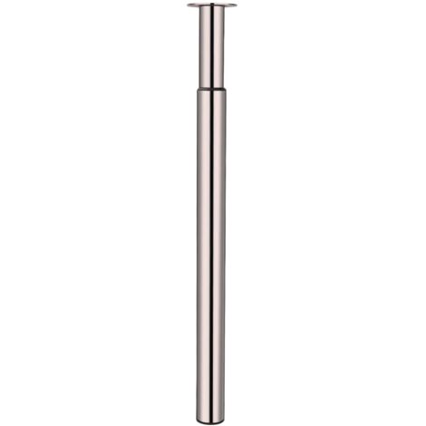 Adjustment Table Leg 710-1100mm Height Breakfast Bar Legs Worktop Desk Round Tube Table Leg Support Furniture Table Leg (Nickel Brushed)