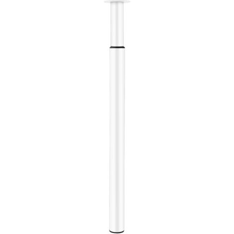 Adjustment Table Leg 710-1100mm Height Breakfast Bar Legs Worktop Desk Round Tube Table Leg Support Furniture Table Leg (White)