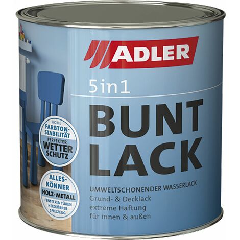 ADLER - 5in1 - Buntlack glänzend 9005 Tiefschwarz 125 ml