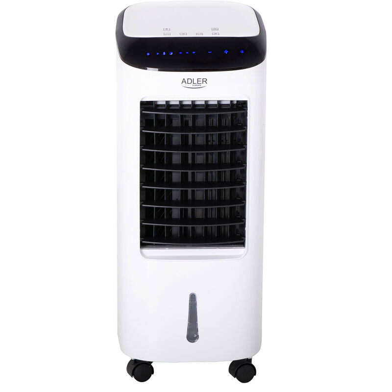 Ad 7922 Refroidisseur d'air 6 l, Air Cooler, Humidificateur, Purificateur, Télécommande 350W Blanc - Adler