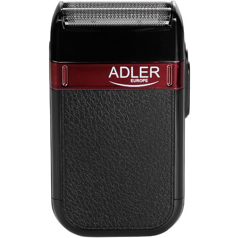 Adler AD2923 Afeitadora Eléctrica en Húmedo y Seco IPX 4 , 2 Cabezales de Láminas, Inalámbrica, Recargable Negro
