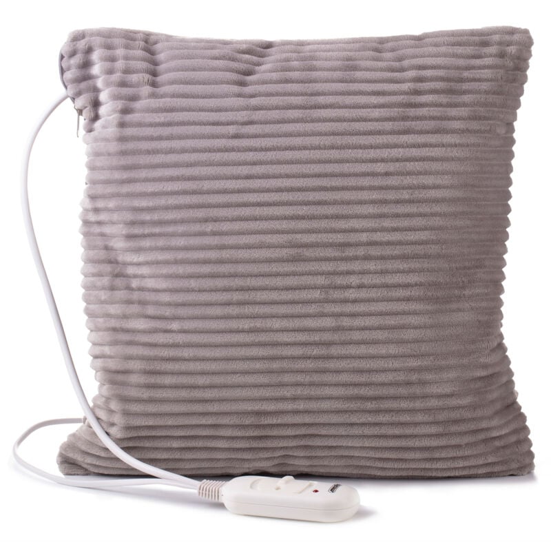 Mesko MS7429 Coussin Chauffant Électrique Dos et Cervicales, Soulagement Douleurs Musculaires Gris