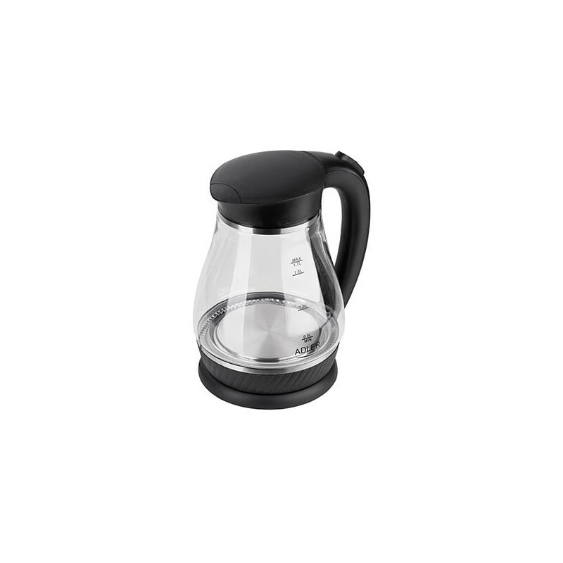 Ad 1274 b bouilloire électrique 1,7 l 2200 w Noir, Transparent - Adler