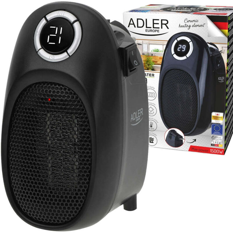 Adler Easy Heater Ad 7726 Ventilateur Thermique 1500w Avec Affichage Ledv (ad 7726)