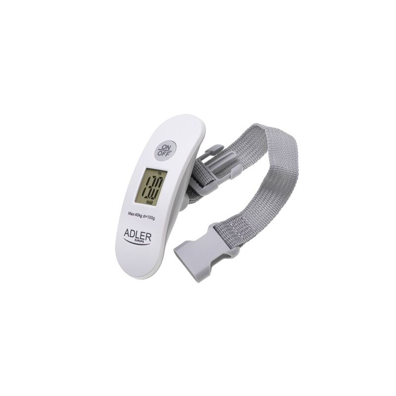 Adler Balance à bagages de voyage 8189 après JC Poids maximum (capacité de charge) 40 kg Précision 100 g Blanc