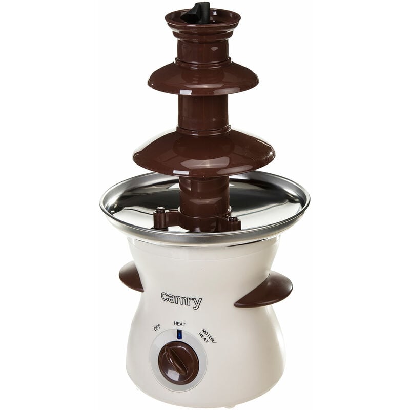 Camry - cr 4457 Fontaine à chocolat électrique, cascade à 3 niveaux 190 w Blanc