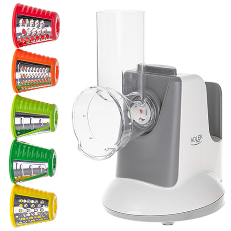 Cutter Hachoir Trancheuse Râpe Hachoir Légumes 5 Accessoires 150W Adler ad 4815