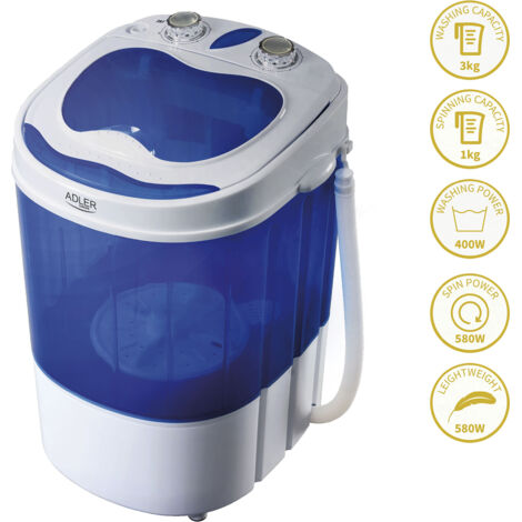 ADLER LAVADORA TURÍSTICA CENTRUM ADLER AD8051 BATERIA 3kg