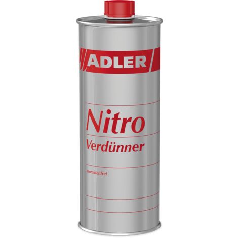 Adler Nitroverdünnung 1 Liter - Universalverdünner für NC- und SH Lacke, auch zur Reinigung von Farb- und Kleberesten, Verdünnung 1l