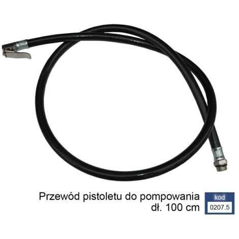 Adler wężyk do pist. z manometrem 100cm