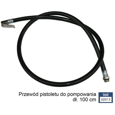 Adler wężyk do pist. z manometrem 100cm