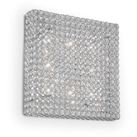 ADMIRAL PL8, Plafoniera con Cristalli, Ideal Lux