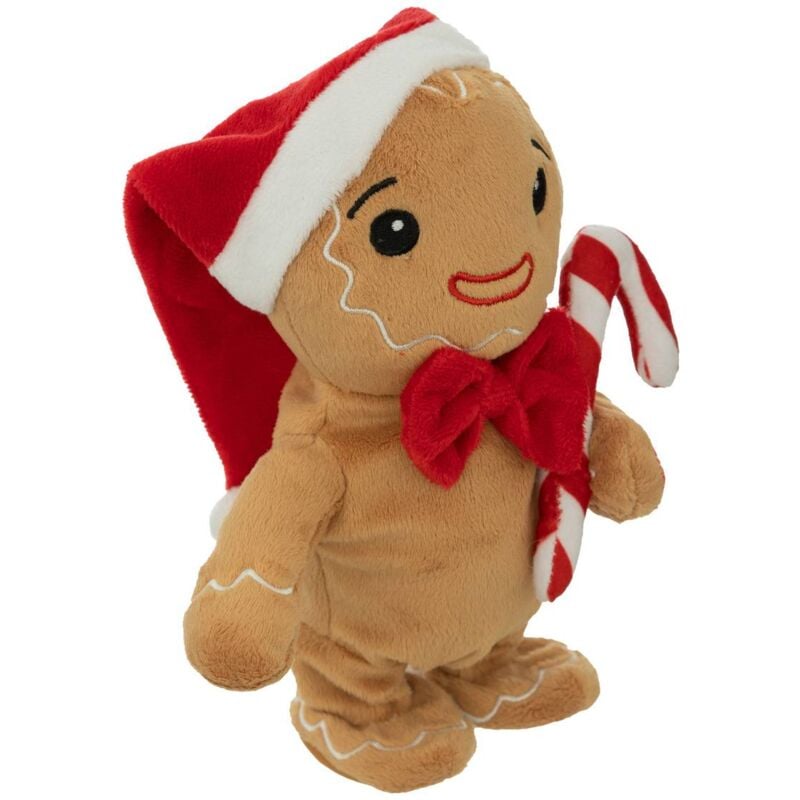 Automate de Noël pain d épice mouvement et musique H20cm à piles Atmosphera créateur d'intérieur