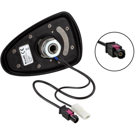 Adnauto – Antenne pour voiture DAB-DAB+ – Réception numérique DAB/DAB+ – Installation toit arrière – Dimensions 117mm x 76mm x 62mm