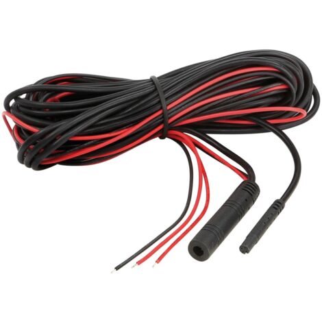 Adnauto – Câble rallonge 5m pour caméra de recul – Connexion facile – Compatible avec caméras à objectif unique – Longueur 5m