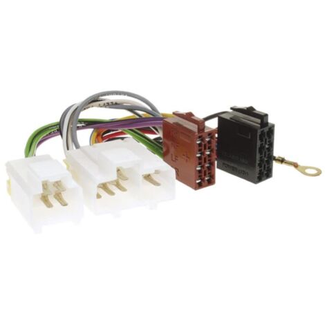 Adnauto – Fiches ISO autoradio pour Nissan 200SX Almera Altima Micra Patrol Primera Terrano – Adaptateur 16 broches – Installation facile et rapide