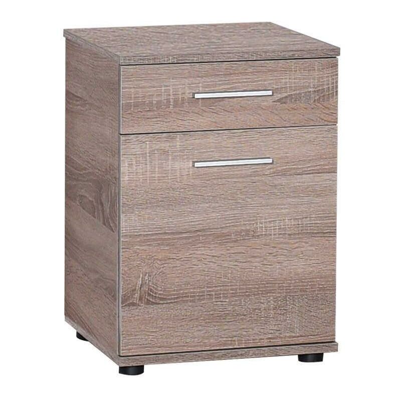 Adore Modern 2 Drawer Bedside Cabinet - Latte Oak - Latte Oak