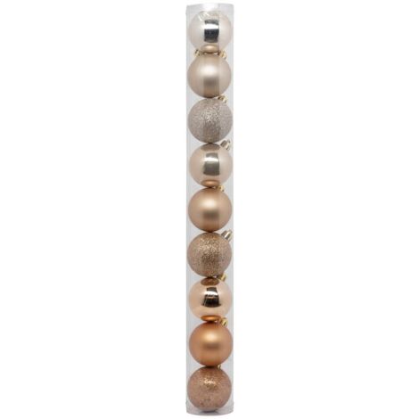 Adorno de Navidad de plástico 60mm x9 nude - Atmosphera créateur d'intérieur