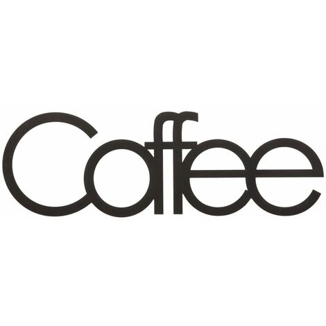 Adorno de pared Words Love acero negro 50x17 cm Homemania - Negro