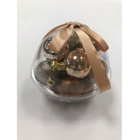 Adorno navidad 40mm bolas dor koopman 14 pz