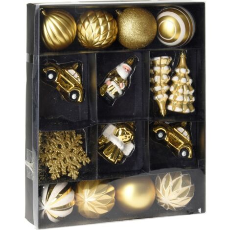 Adorno navidad surtido dorado koopman 20 pz