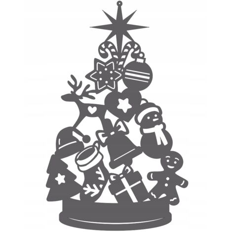 Adorno navideño 18 £, adorno perforado para árbol de Navidad