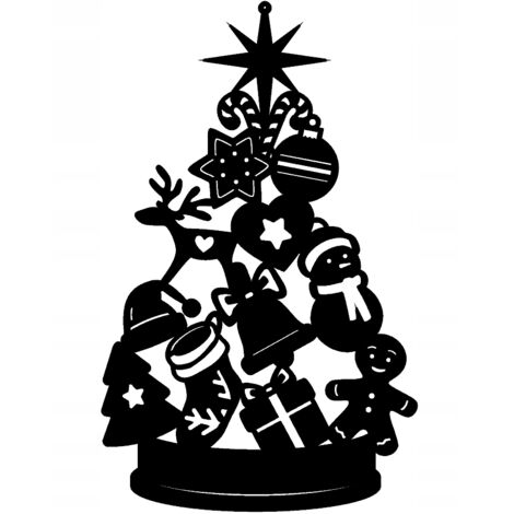 Adorno navideño 18 £, adorno perforado para árbol de Navidad