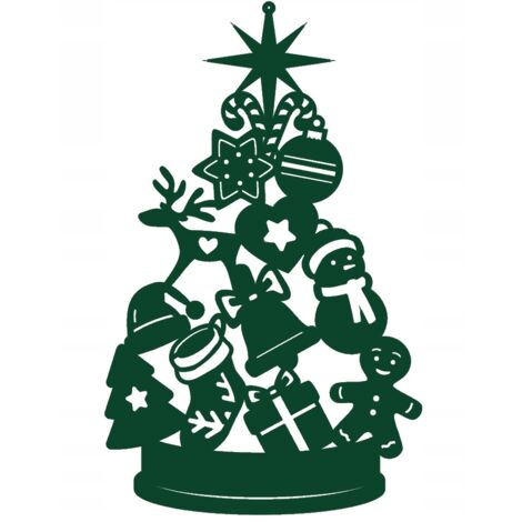 Adorno navideño 18 £, adorno perforado para árbol de Navidad
