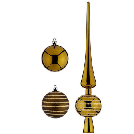 Adorno Navideño 19 piezas Decoración Colgante Verde PVC