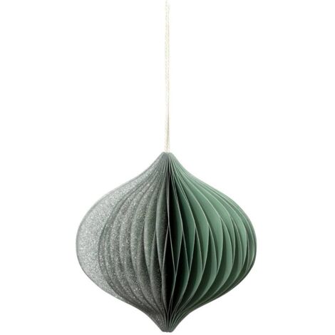 Adorno navideño de origami verde 90 mm - Atmosphera créateur d'intérieur
