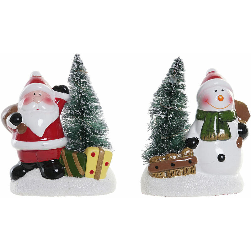 

BHD - Adorno Navideño DKD Home Decor Gres Papá Noel (2 pcs) (9.5 x 6 x 11.5 cm)