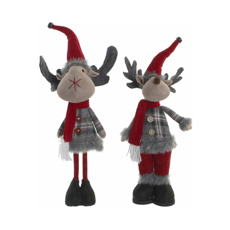 

BHD - Adorno Navideño DKD Home Decor Poliéster Reno (2 pcs) (10 x 9 x 30.5 cm)
