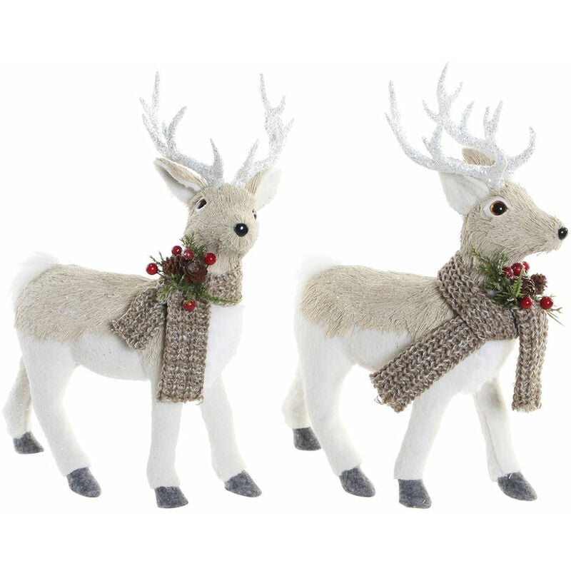 

Adorno Navideño DKD Home Decor Poliéster Reno (9 x 24 x 33 cm) (2 pcs)