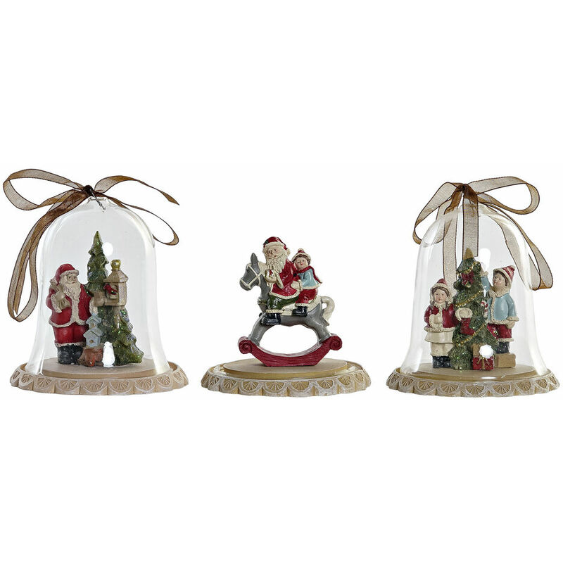 

Adorno Navideño DKD Home Decor Resina Cristal (3 pcs) (8 x 8 x 8.5 cm)