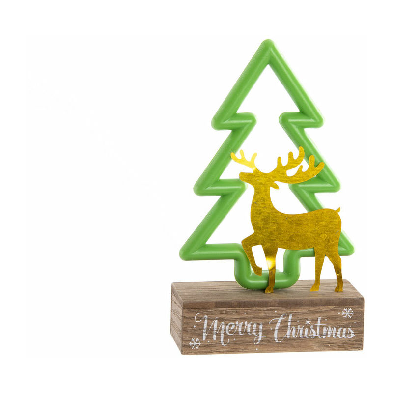 

Adorno Navideño DKD Home Decor Verde LED Árbol (12.5 x 6 x 20 cm)