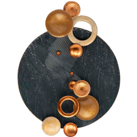 Adorno Pared Metal 60X8X82 Cm
