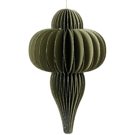 Adorno verde h. 40 cm, diámetro 24 cm