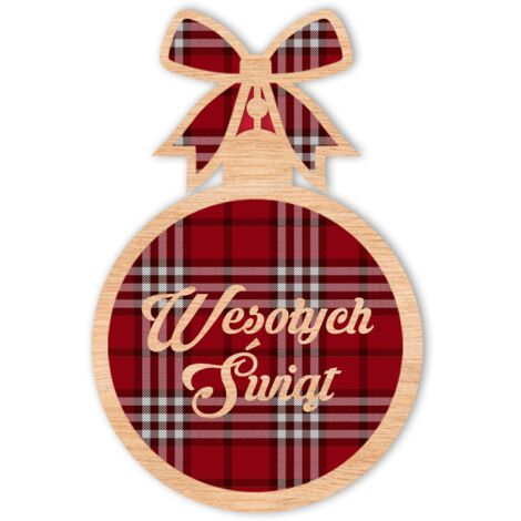 ADORNOS DE MADERA PARA ÁRBOL DE NAVIDAD D28