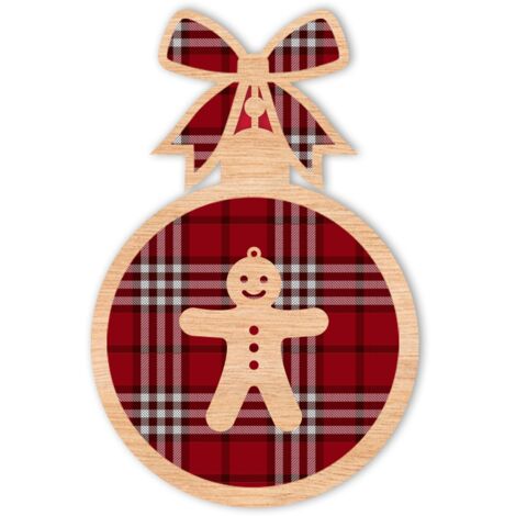 ADORNOS DE MADERA PARA ÁRBOL DE NAVIDAD D29
