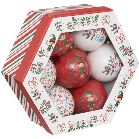 Adornos de Navidad Atelier des lutins, juego de 7 en papel, D7,5cm - Feeric lights & christmas