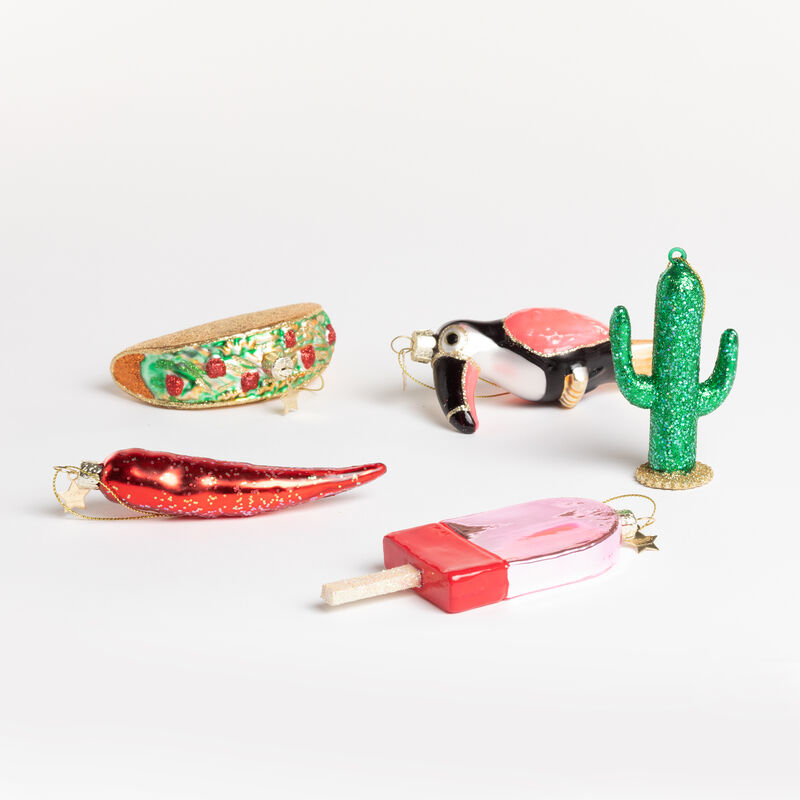 

Set de 5 Adornos Navideños Mex A Brillante - Sklum