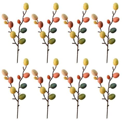 Adornos de Pascua de 8 puntas de Etereauty: elegantes adornos de Pascua para el hogar (coloridos)