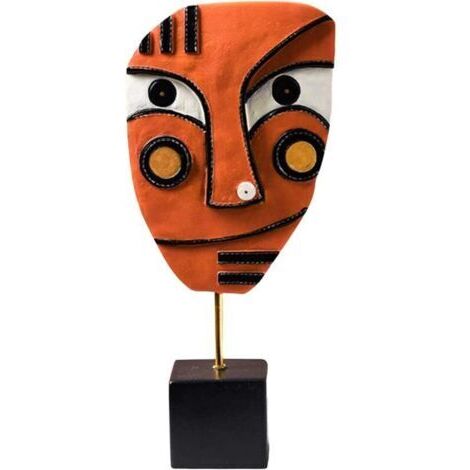 Adornos de resina con rostros abstractos, estatuas de arte moderno, esculturas de resina, artesanías creativas, decoración para bares y salones (C)