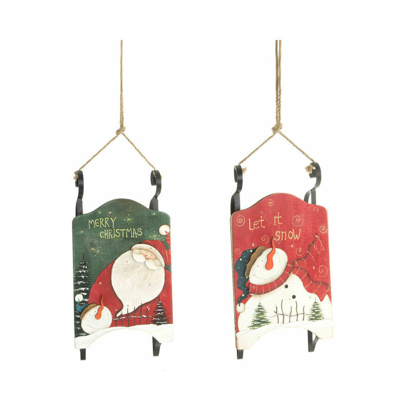 

Adornos DKD Home Decor Navidad Madera (2 pcs) (22 x 10 x 44 cm)