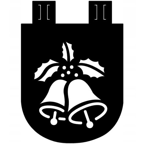 adornos navideños en forma de campana