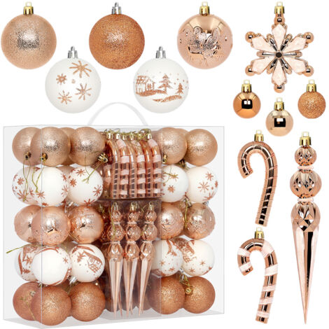 Adornos navideños StarryLights en oro rosa