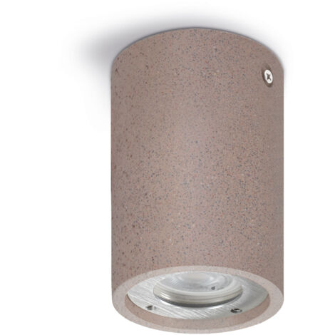 Adosado STONE IP65 GU10 12W Concrete rojo